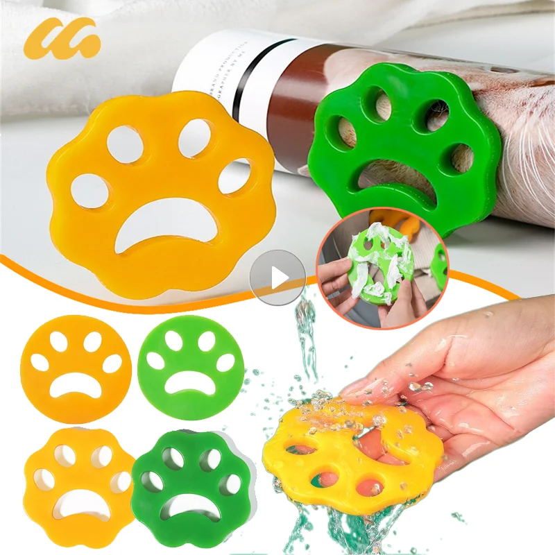 Pet Hair Remover Washing Machine Accessory Cat Dog Fur Lint Hair Remover Clothes Dryer Reusable Cleaning Laundry Dryer Catcher