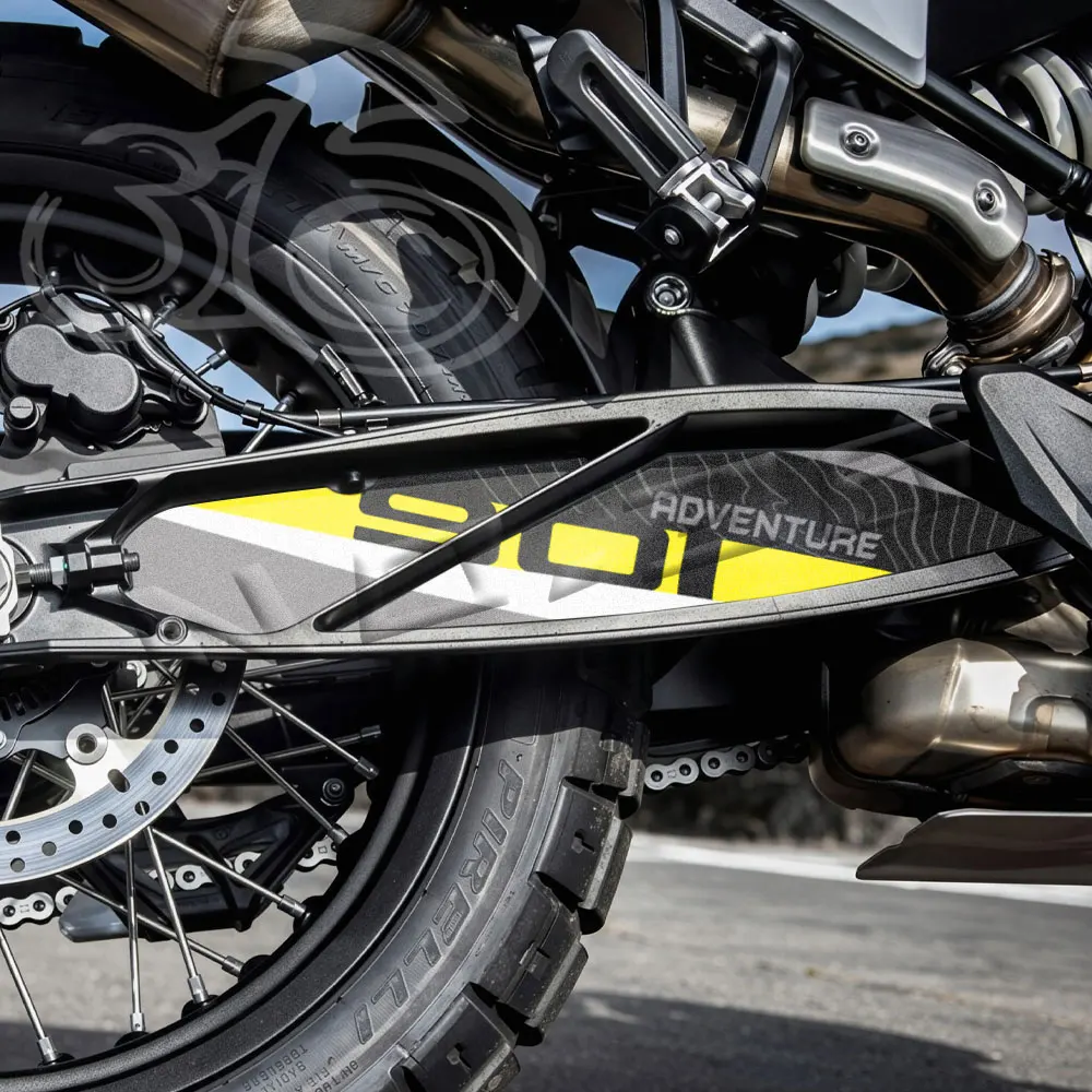 Motorcycle Swingarm Sticker Rotating Shaft Swing Arm Protection Decals Waterproof For Husqvarna Norden 901
