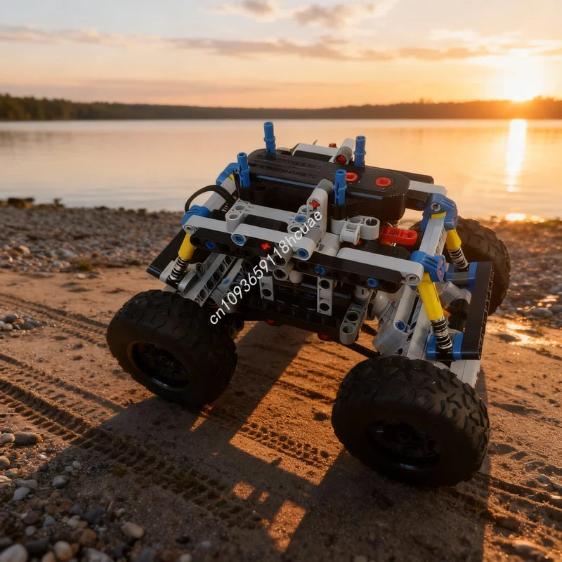 408pcs MOC Technical Truck Dual Rear Suspension Gearbox Model Building Blocks Construction Toys Christmas Gifts Education