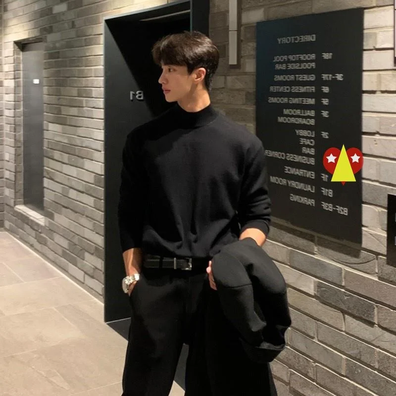 

Мужской вязаный свитер с дизайном «Большой Волк», длинный рукав, круглый вырез, на флисовой подкладке, с защитой от катышков, бренд Dkmesa, простой стиль