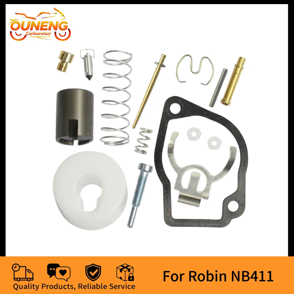 Motorcycle Carburetor Carb Repair Kit For Robin NB411 CG411 BG411 EC04 49CC