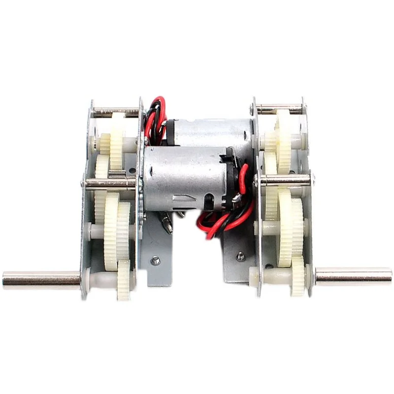 Henglong Rc Tank Toy Accessories Plastic Teeth Drive Gearbox Motor With Plug Wire Model Car Diy Modification