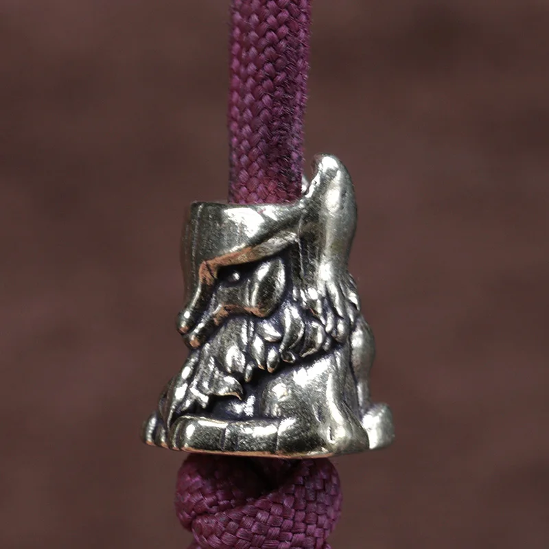 Firefox القبائل المصرية القديمة راعي القديس النحاس Paracord الخرز الحبل قلادة DIY بها بنفسك اكسسوارات EDC أداة خارجية معلقة سحر