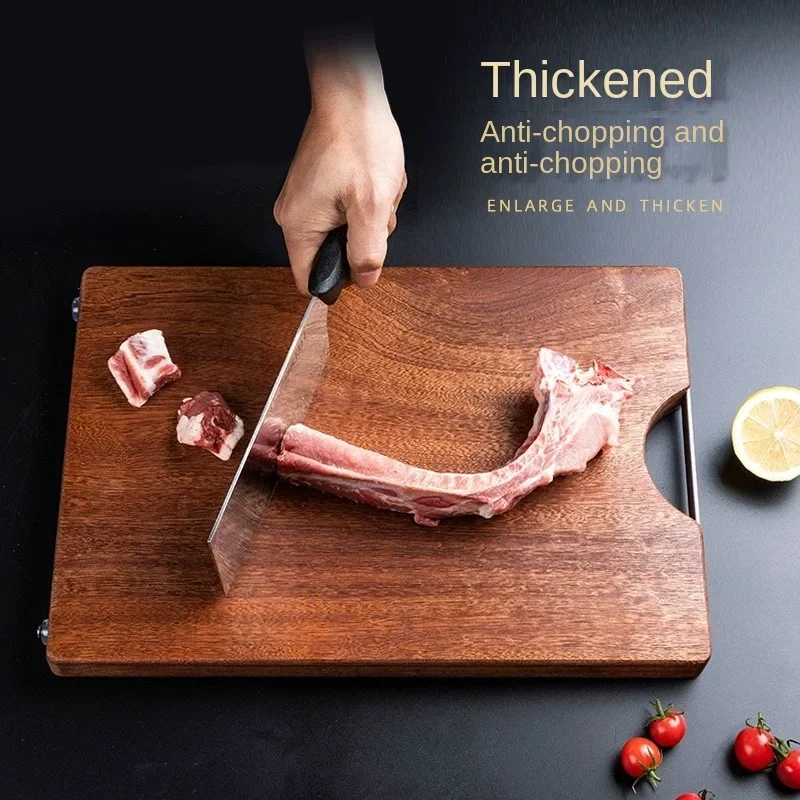 Wooden Cutting Board Square Cutting Board Antibacterial Anti-mold Thickened Lacquerless Waxless Kitchen Tools Accessories