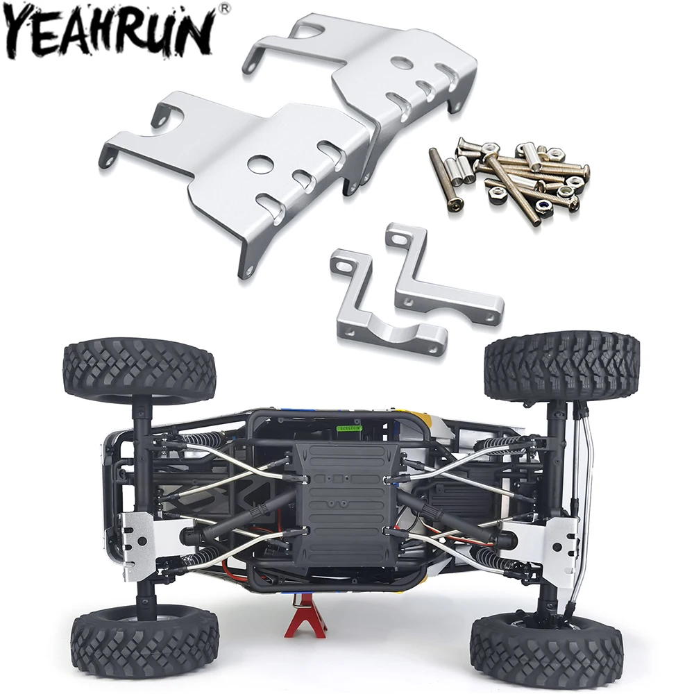 

YEAHRUN Metal Chassis Armor Axle Protector Skid Plate for 1/10 RC Crawler Car Axial Wraith 90018 90053 Front Rear Axle Parts