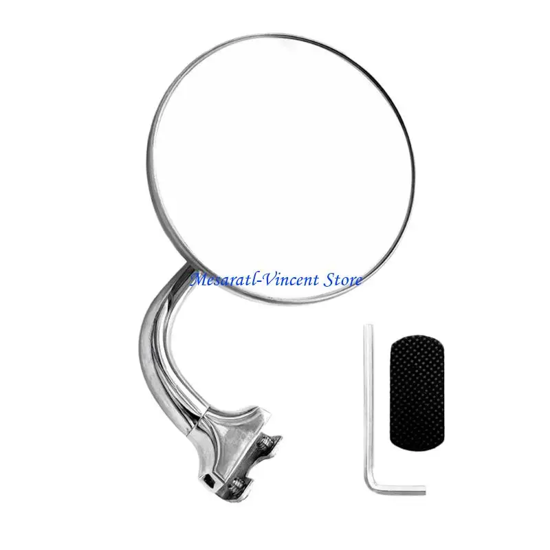 A70F Retro Inspired Front Facing Mirror Rustproof Material Seamlessly Multiple Model Compatibility