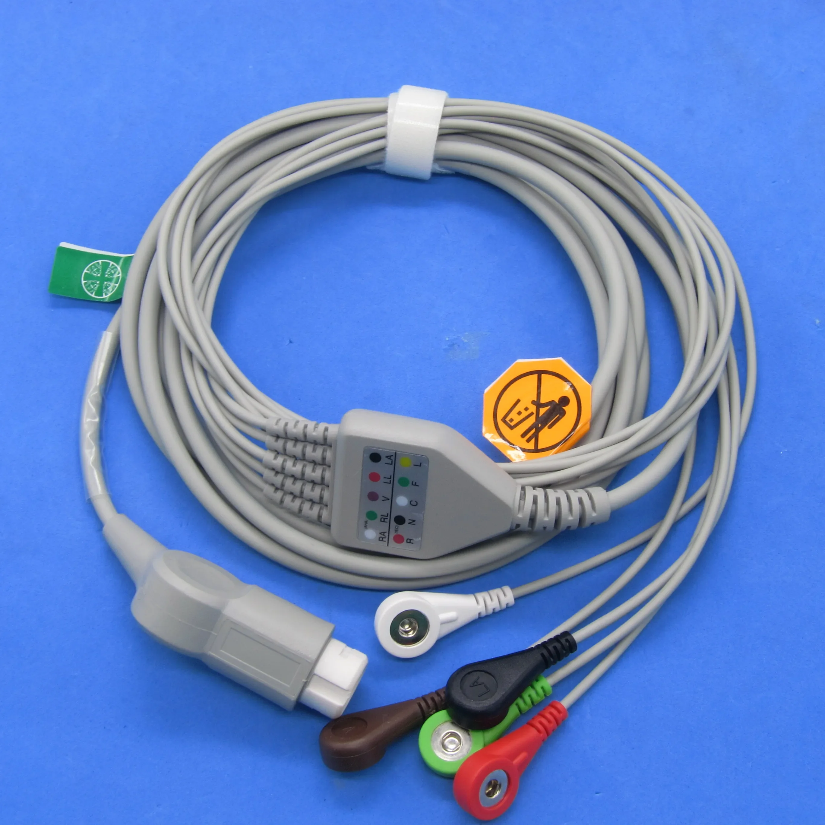 One-Piece  Cable Cable Aha 3leads 5leads Snap Clip Measurement Accessories for 12pin  Machine