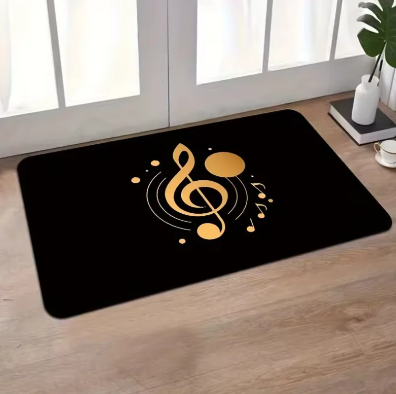 Luxury Music Note Mat for Music Lover Home Indoor Entryway L