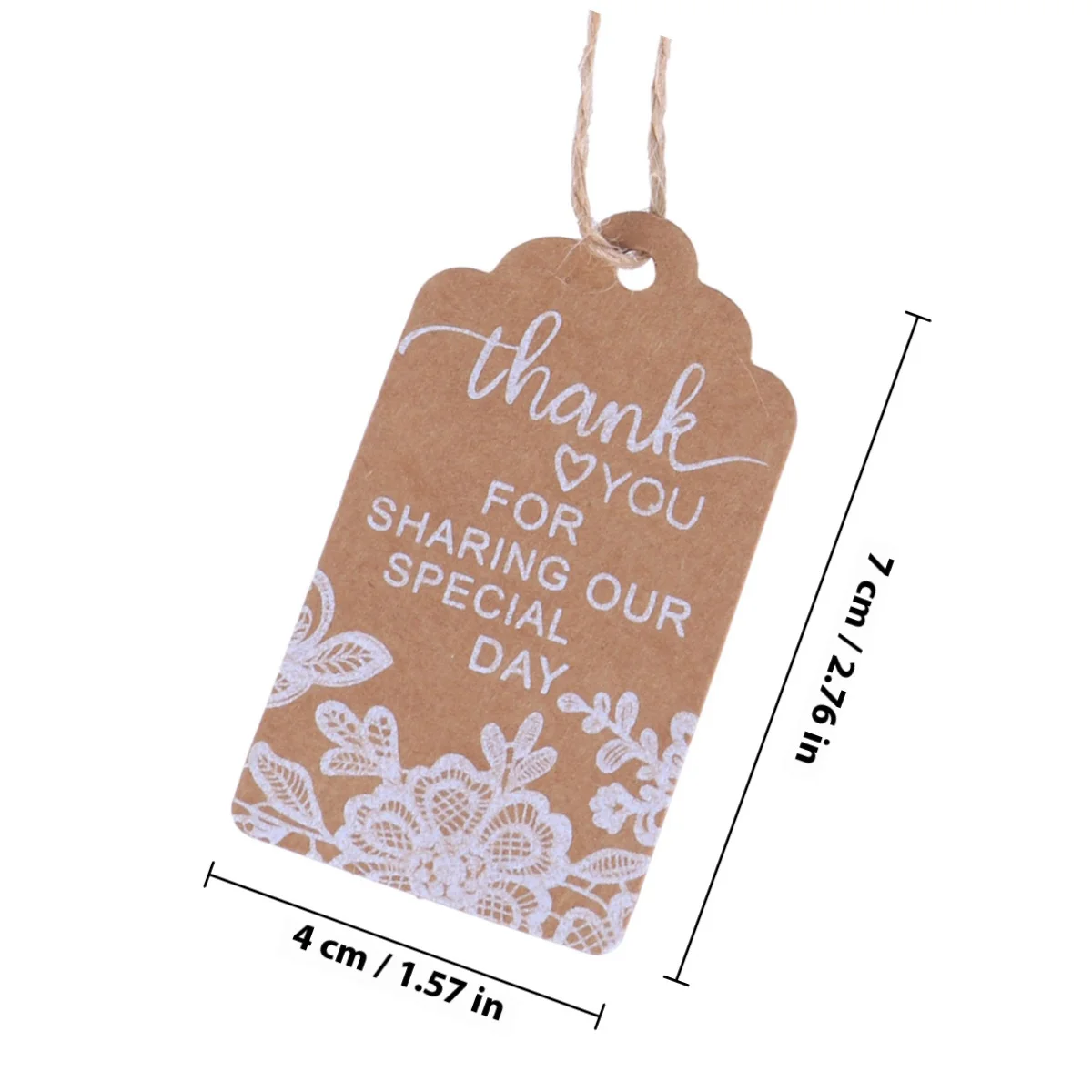 50 قطعة علامات الدانتيل كرافت حبل القنب حفل زفاف لصالح هدية العلامات شكرا لك مشاركة يوم خاص كرافت ورقة العلامة #5