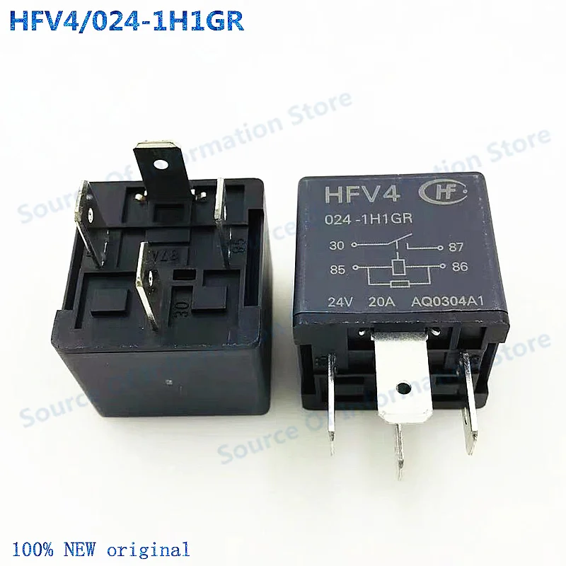 

5Pcs HFV4/024-1H1GR Automotive Relay 24VDC 4Pin 20A