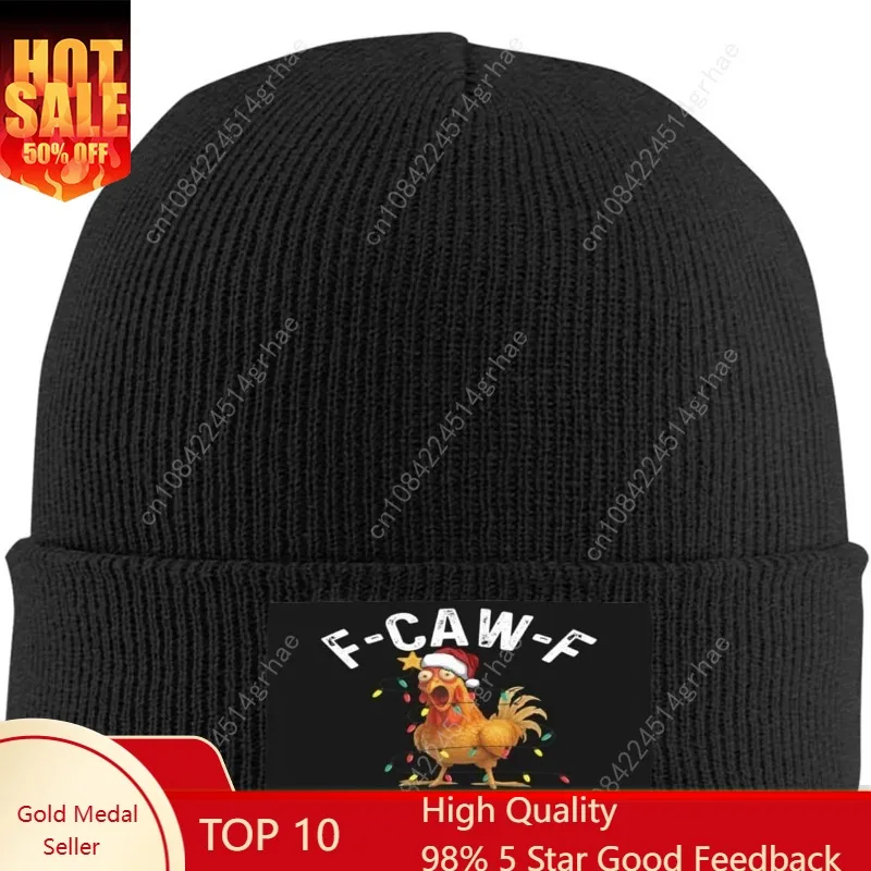 

Antaa F-Caw-F Knit hat Funny fcawf Chicken Christmas Beanie