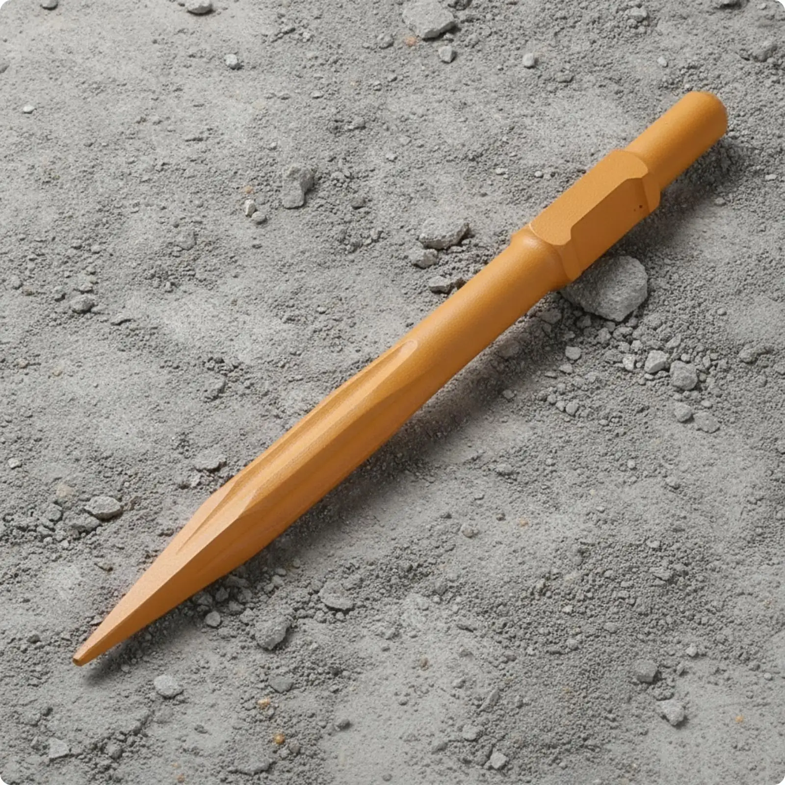 Pointed Sculpting Tool with Hex Shank Heavy-Duty Alloy Steel Construction, Self-Grinding, Electric sculpting tool, for Trenching