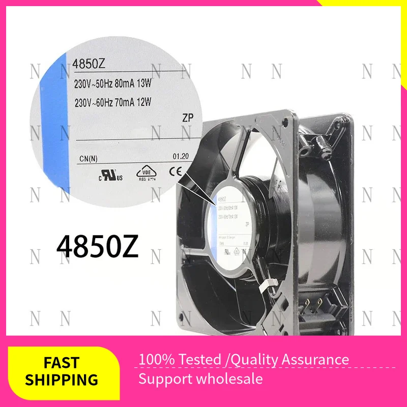 

YJJ New for Ebm-paps radiator 4850Z 230V 13/12W 80/70mA 120*120*38MM Server Driver Fan