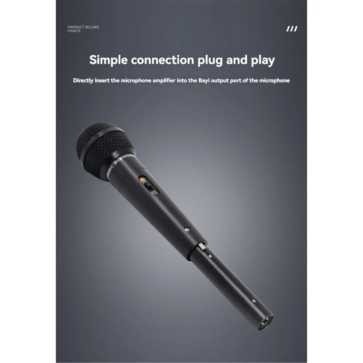 Amplificateur de Microphone dynamique efficace, alimentation 5V, augmentation à canal unique