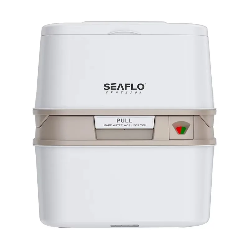 Multifunction Injection Molding Portable Toilet 5.8 Gallon RV Toilet Built-in Storage Bin Travel Camping Toilet