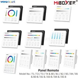 B0 B1 B2 B3 B4 B8 T1 T2 T3 T4 B5 Brightness CCT RGB RGBW RGBCCT Panel Remote for 2.4G MiBoxer LED Light Bulb Lamp Controller