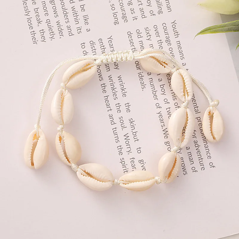 Boho Shell Rope Bracelet for Couples, Romantic Gift