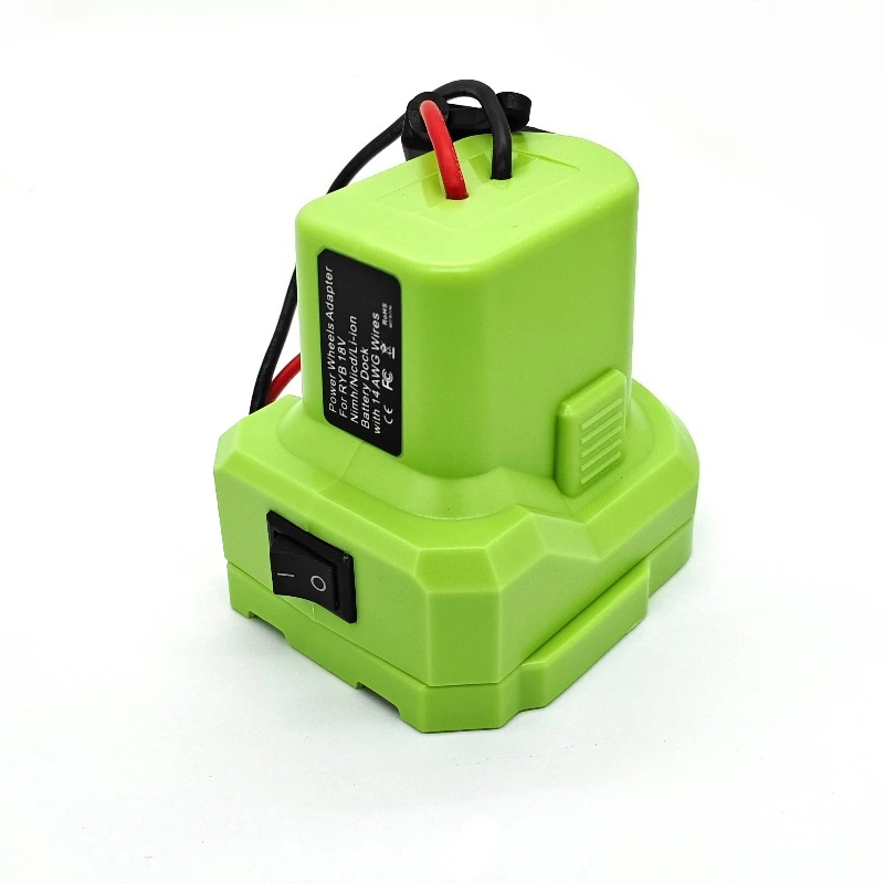 DIY Power Adapter Connector with 14 AWG Wire Battery Holder and Power Connector Compatible for Ryobi 18V Lithium Ni-MH Batteries