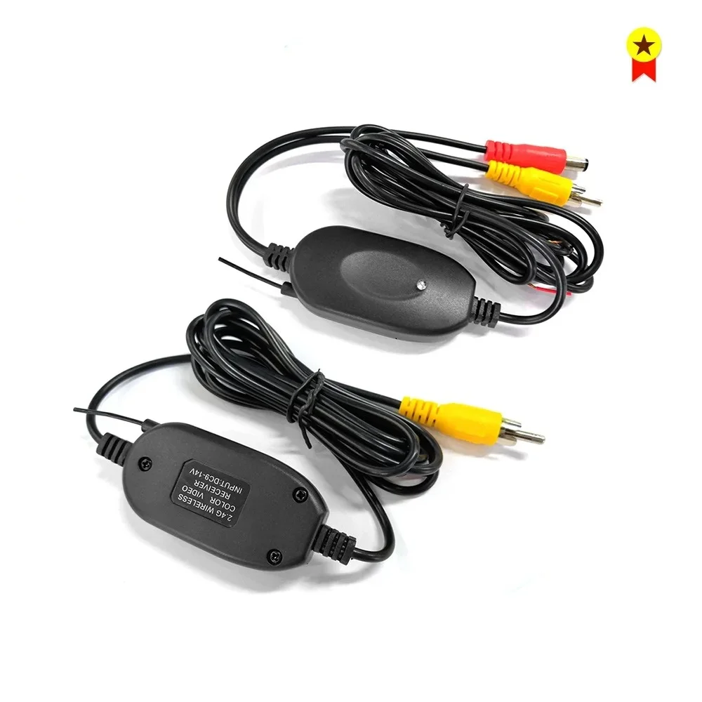 

XY Автомобильная камера заднего вида Wi-Fi Комплект беспроводной проводки 2,4 ГГц DC 12 В Автомобильные камеры RCA Видео Беспроводной передатчик/приемник