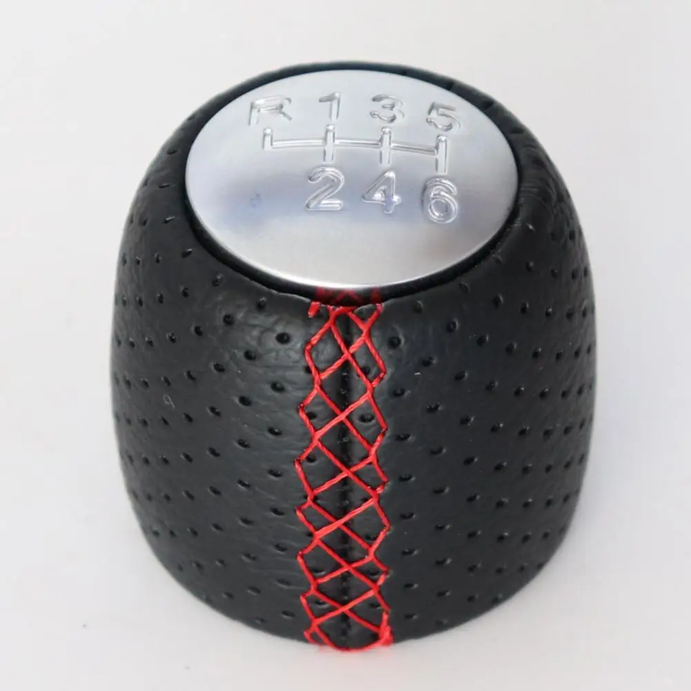 7*5*4cm Manual Gear Shift Knob Automatic Gear Chrome Silver 5 6-speed Cap Comfortable Grip Daily Use Durability