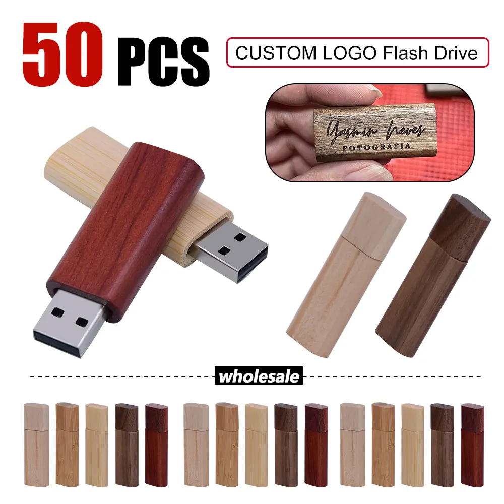 

50PCS per lot Free Laser LOGO maple Wood pendrive 4gb 8gb 16gb 32gb 64gb usb 2.0 usb Flash Drive gift pendrive Photography Gift