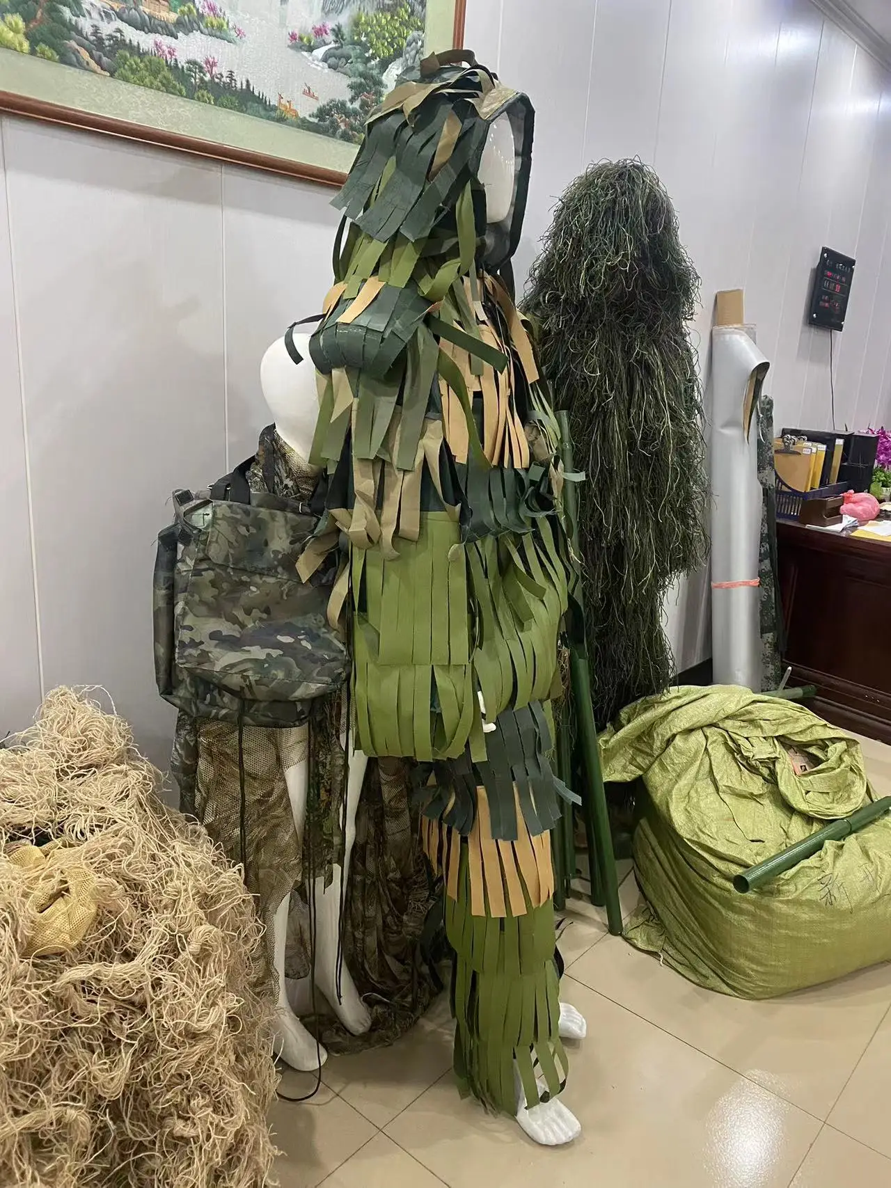 Cloth auspicious ghillie suit infrared, anti-radar, outdoor shooting hunting