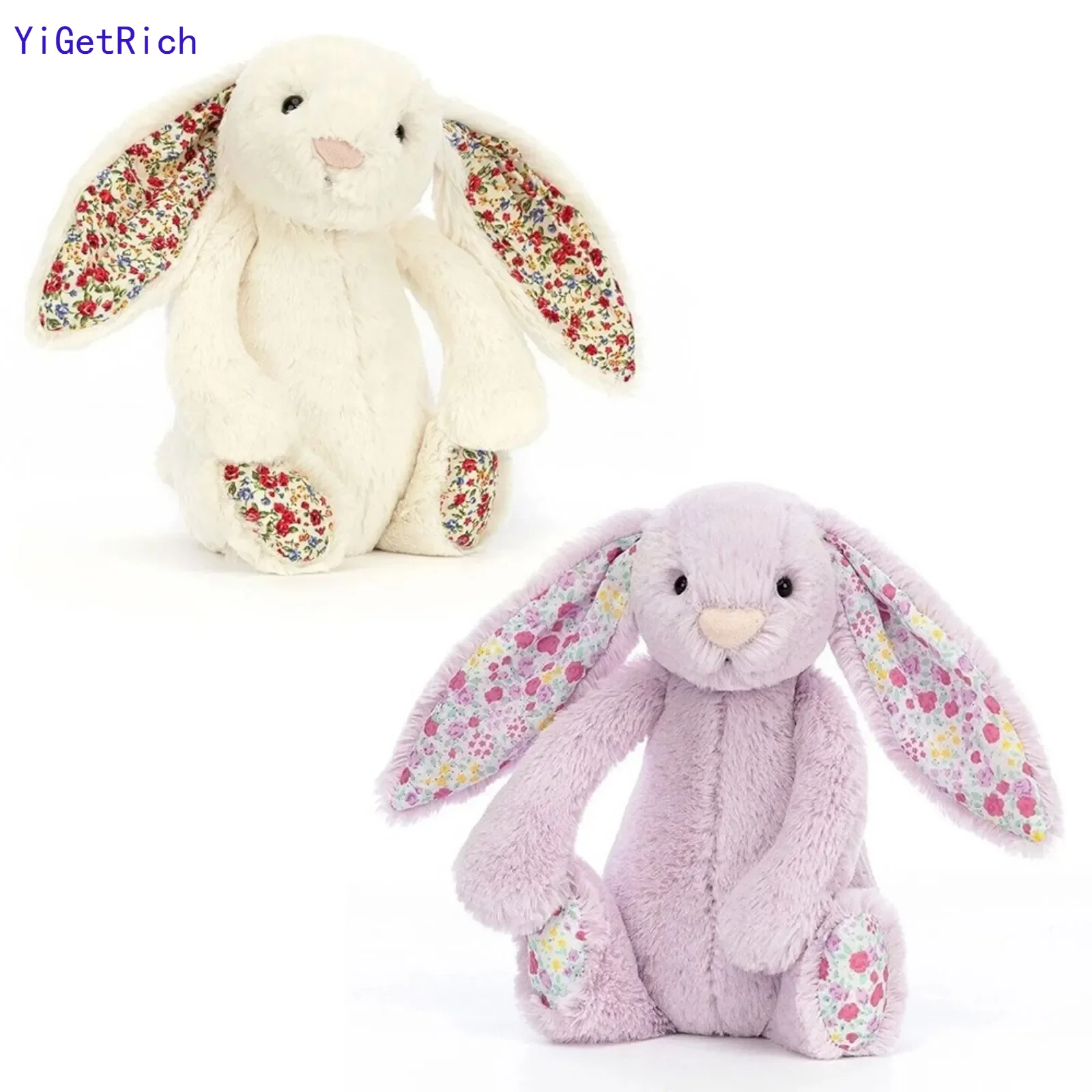 21CM Jellycat Stuffed Rabbit Doll Cute Plush Toy Sleeping Companion Long Ear Rabbit Doll Children's Gift Ornaments Decorations