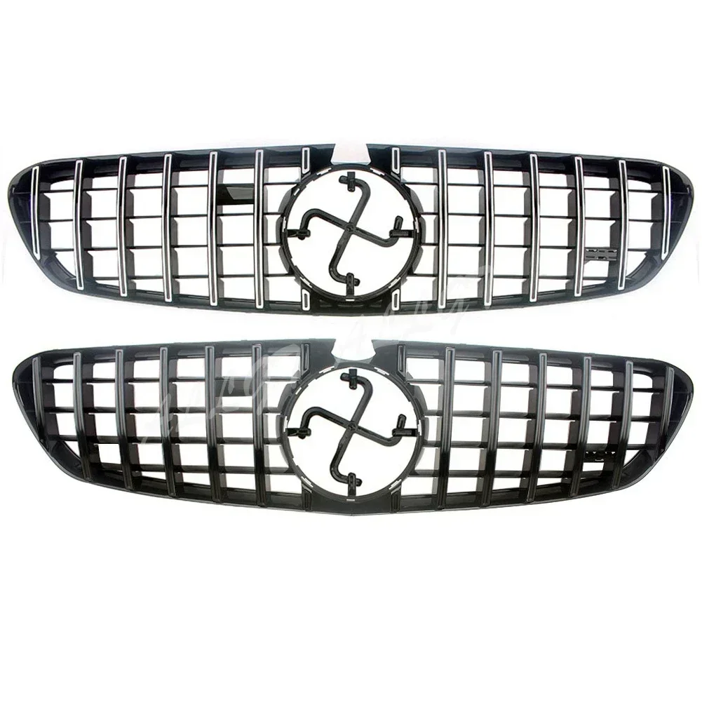 Panamerica GTR Grille Front Vertical Grill For Mercedes-Benz C217 W217 S63 S65 Coupe AMG 2015-2017 2018-2024