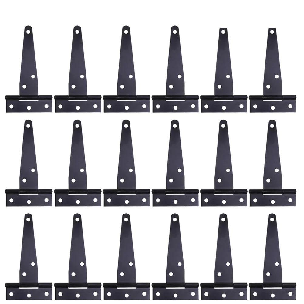 

24 PCS T-hinge 450n Gas Door Hinges Heavy Gate Wooden Doors for Camper Black Garden Rustproof Duty Inches niture Adjustable