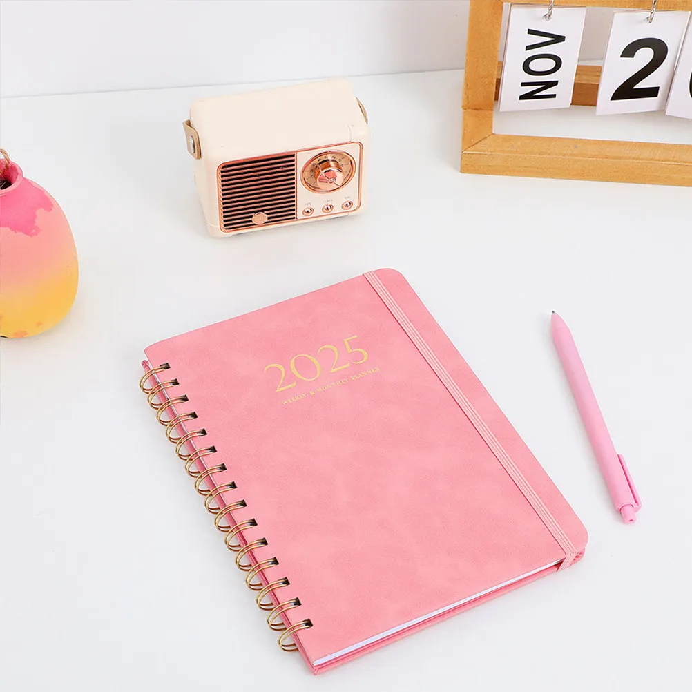 2-pieces-agenda-quotidien-et-hebdomadaire-2025-carnet-de-planification-creatif-en-anglais-ideal-pour-les-etudiants-le-bureau-et-la-famille