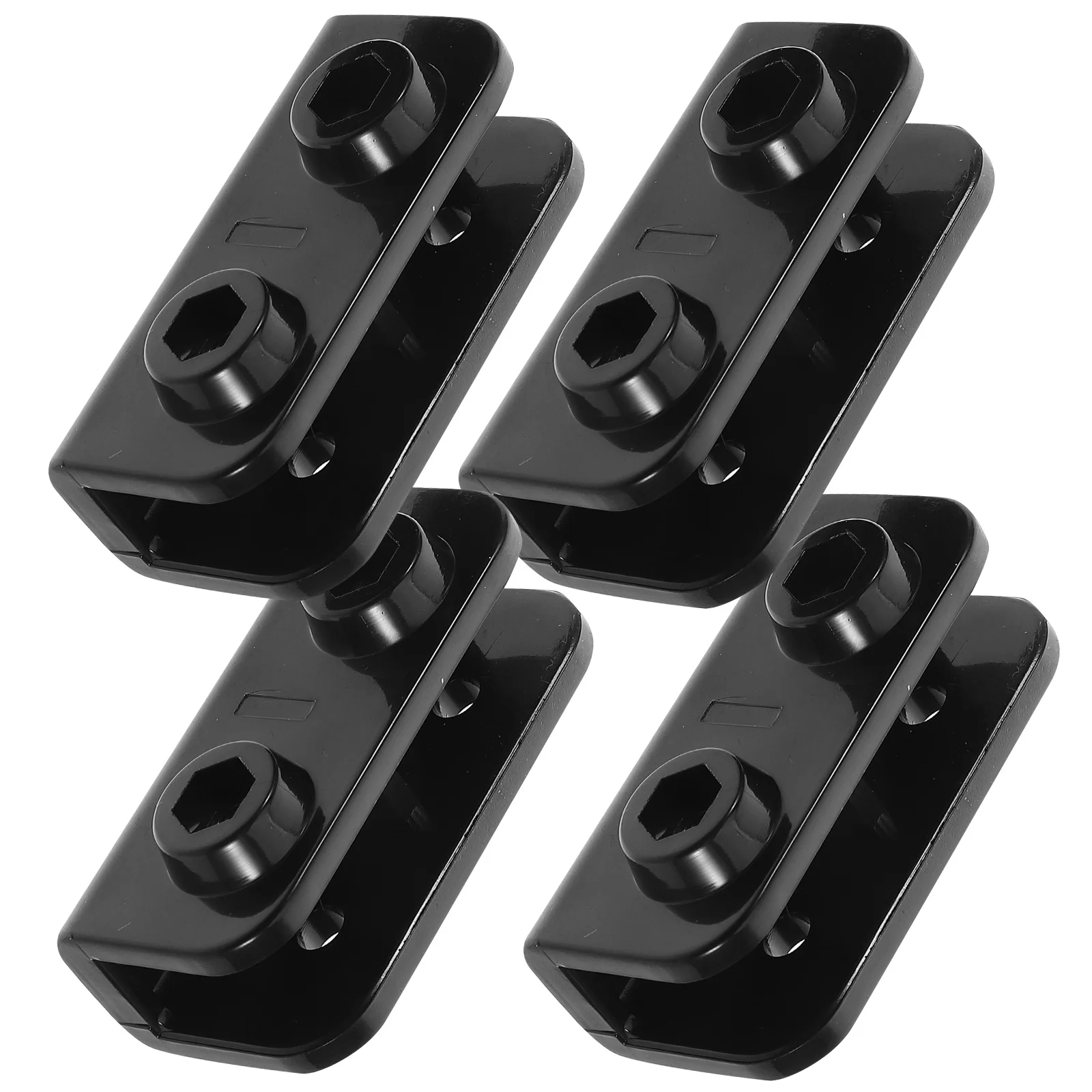 

4 Pcs Tent Awning Accessories Plastic Connectors Canopy Tubing Fittings Pole Brackets Camping Joint Stabilizer Cap for Tents