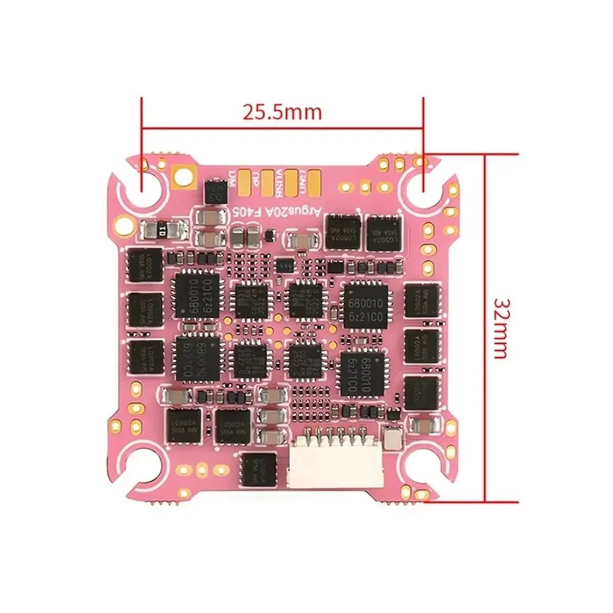 New Electronics 20A F405 AIO Flight Controller Built-in ERLS 2.4G Receiver 25.5x25.5mm 3-4S Lipo for RC FPV Freestyle Drone