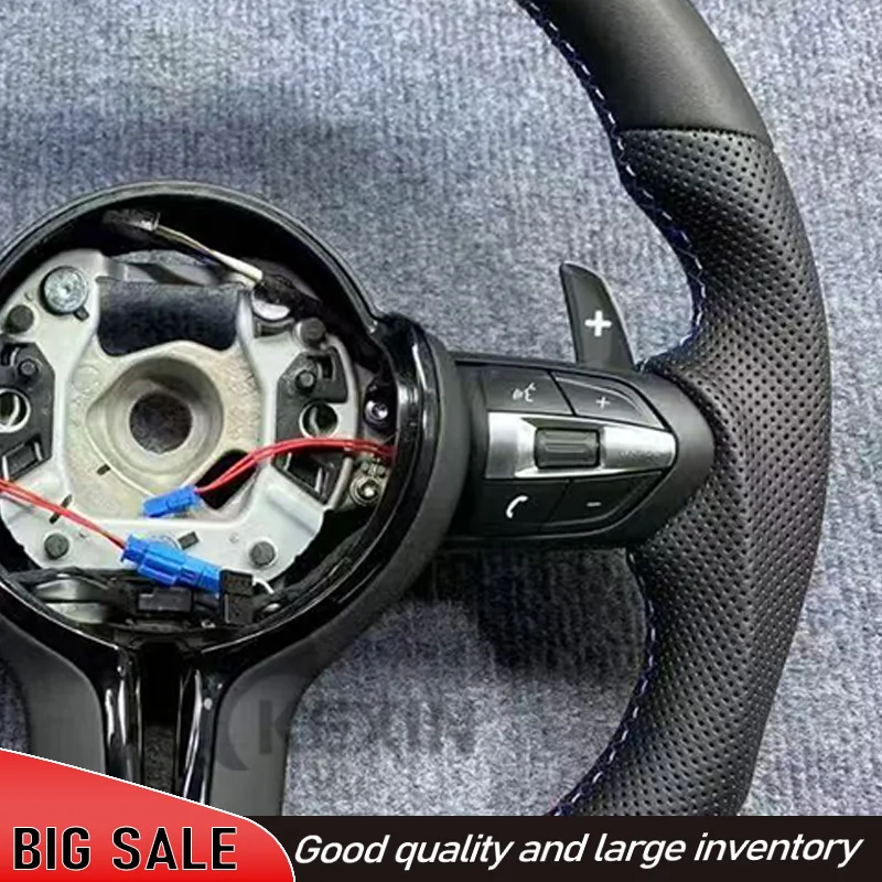 The Steering Wheel Suitable For Bmw F30 F10 F31 F20 E60 E90 Is Made Of Leather Material And Sports Steering Car Accessories