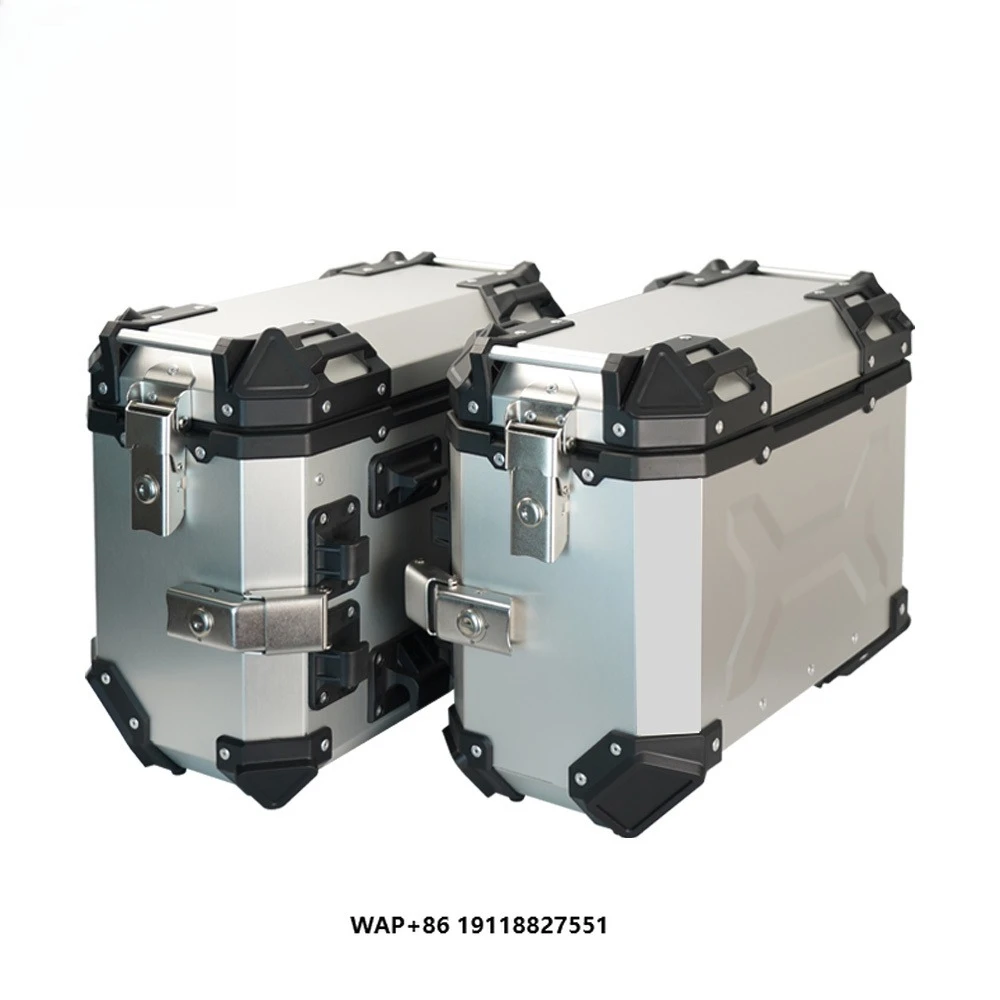36L Silver F2-MOTO  Waterproof Motorcycle Luggage Bag Delivery Box Aluminium Case Motorcycle Side Box