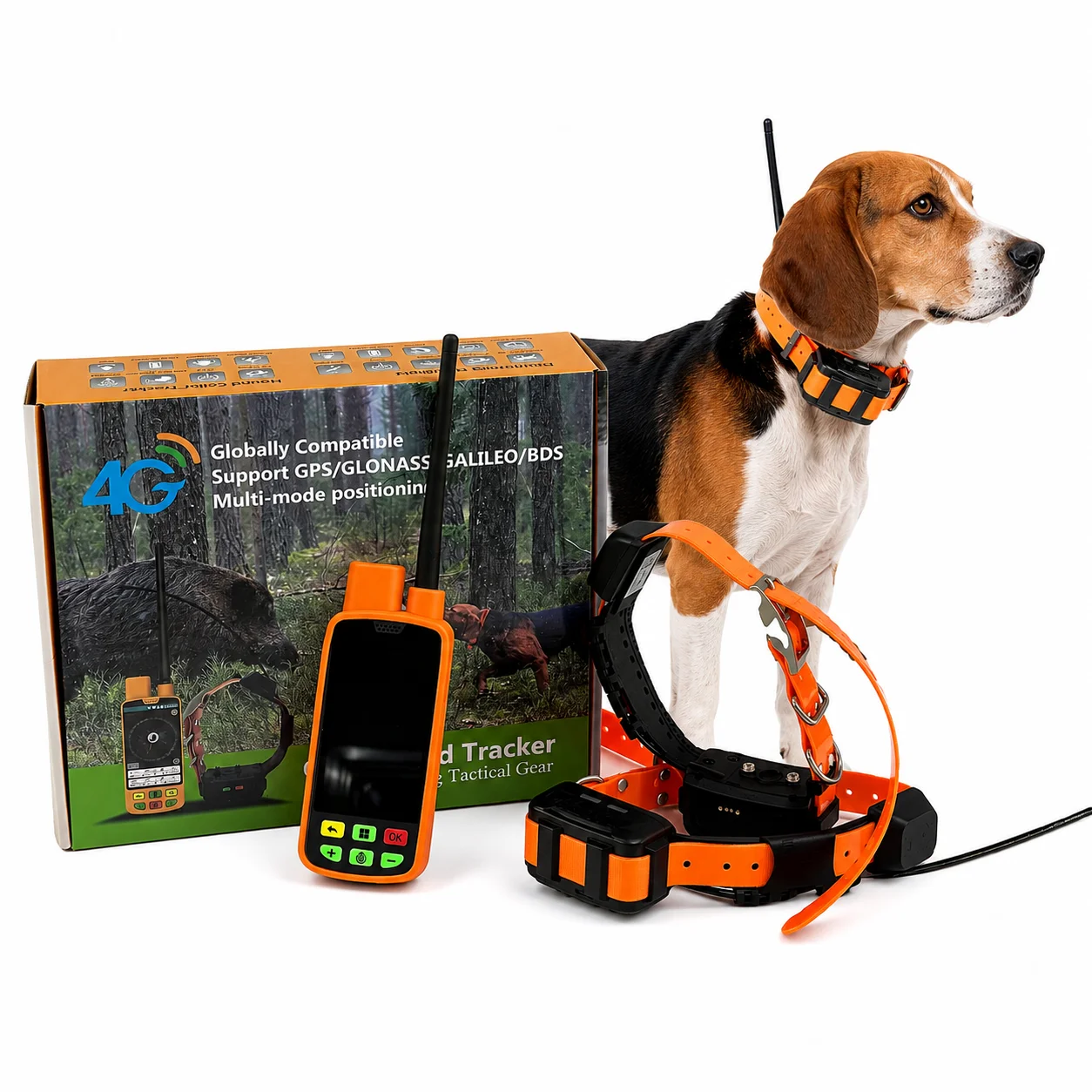 Eseek Multi Dog GPS Tracking Collar System Support 20 Hounds With Geofence Alert And Accurate Positioning