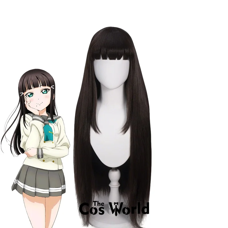 

Love Live Sunshine Aqours Kurosawa Dia 70cm/27inch Long Halloween Anime Cosplay Wigs Synthetic Hair + Wig Cap