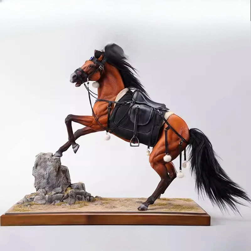 Simulation of white horse horse peripheral model mount figure ornament