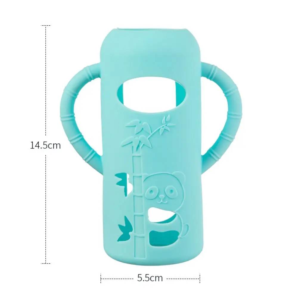 Multi-functional Baby Bottle Handle Easy Grip Anti Breakage Normal Neck Bottles Soft Silicone Handle Sleeve for Dr. Brown's