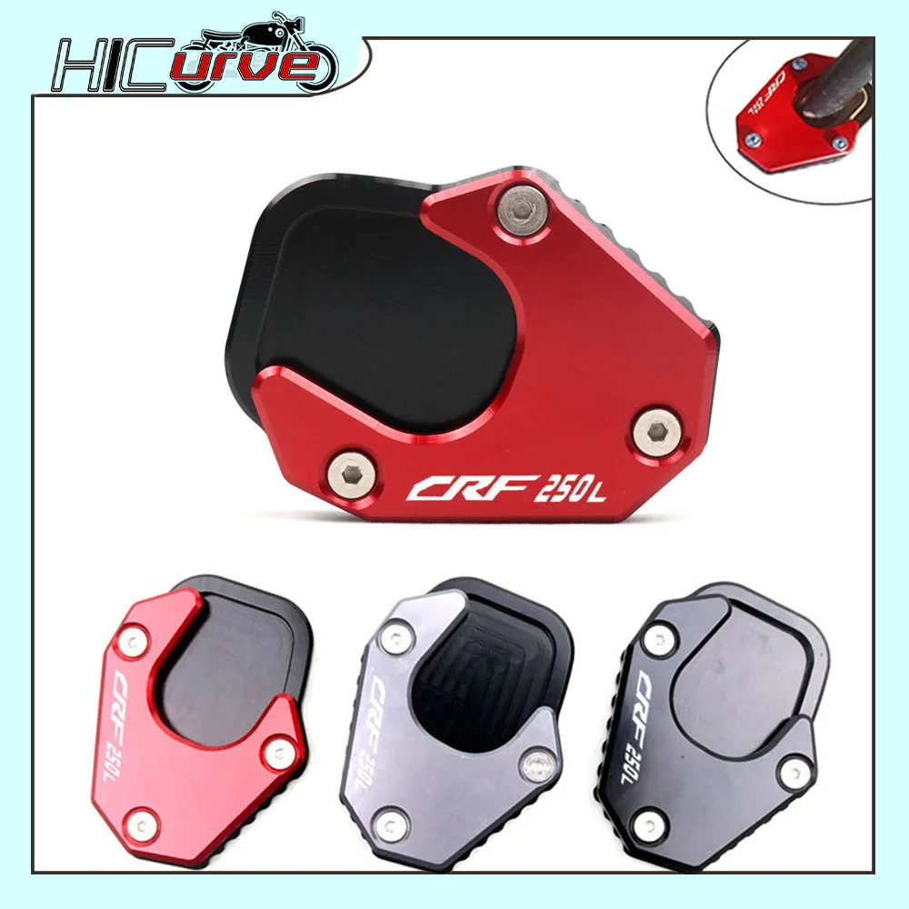 

For CRF250L RALLY CRF250L 2017-2023 Motorcycle CNC Kickstand Foot Side Stand Extension Pad Support Plate Enlarge Stand