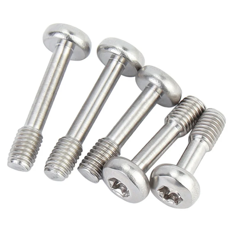 5-20Pcs 304 A2 Stainless Steel M3 M4 M5 M6 M8 Six-Lobe Torx Round Pan Head Captive Screws Half-Tooth Anti-Falling Screws Bolts