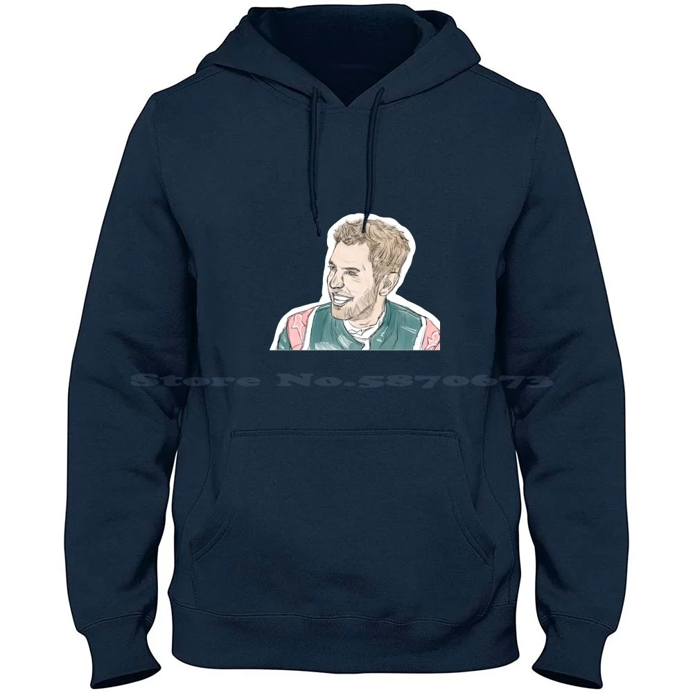 Happy Sebastian Vettel 100% Cotton Hoodie Sebastian Vettel