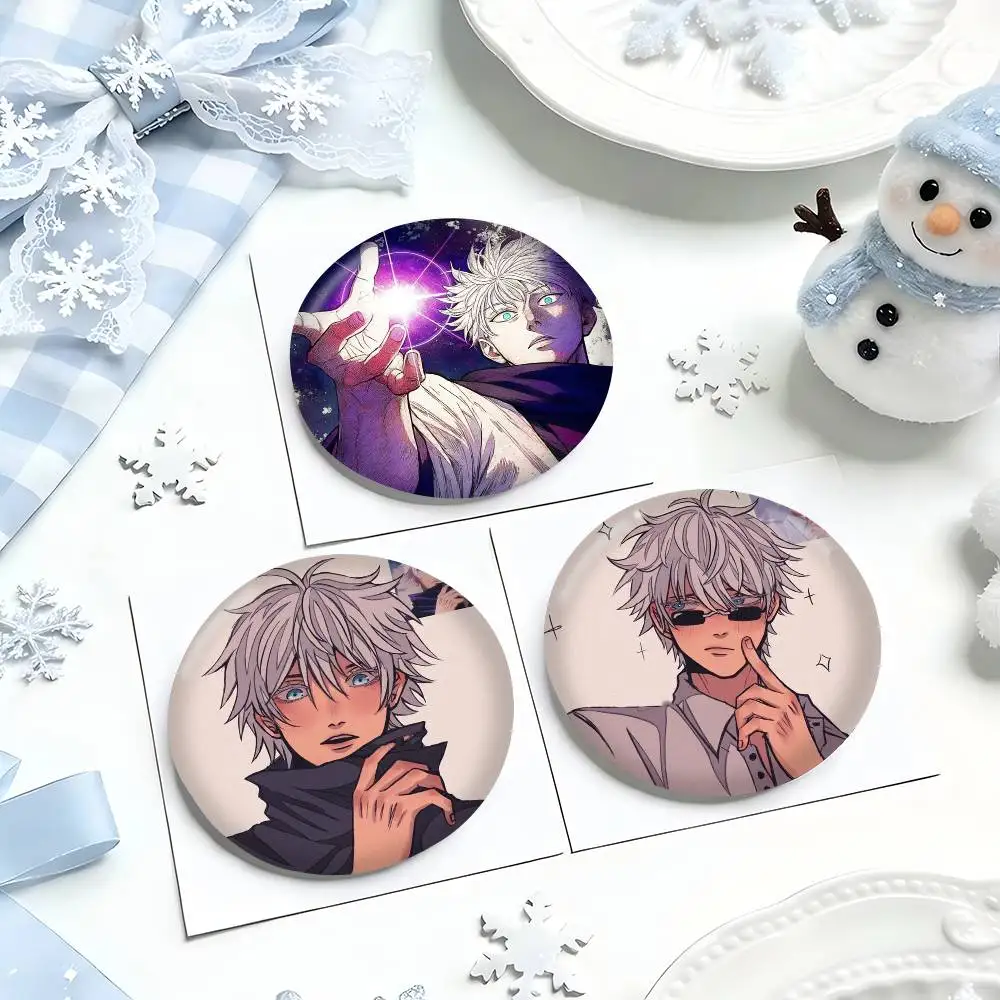 GOJO SATORU Pins, Cartoon-Broschen, Anstecknadeln als Geschenke, Kleidung, Rucksäcke, Schreibwaren, Accessoires