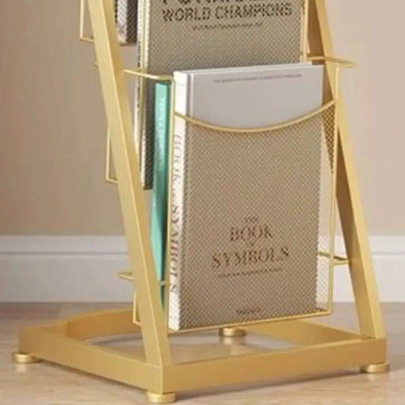 Furniture Office Magazine Racks Ladder Shelf Storage Modern Magazine Racks Living Room Metal Furniture Стенд Для Журнала MHSNJ