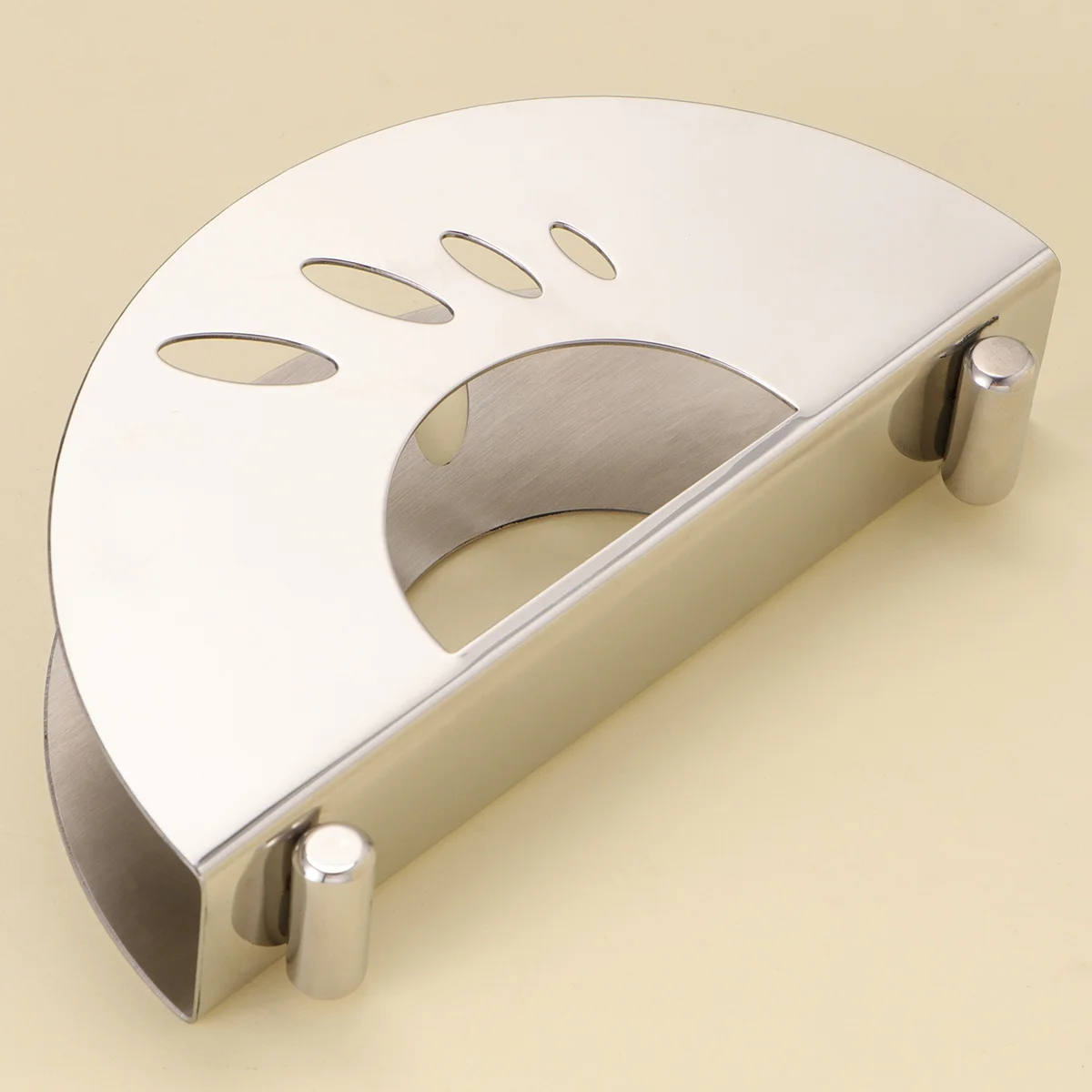 

Stainless Steel Tissue Holder With Holes Semicircle Napkin Dispenser For Kitchen Bathroom Bedroom Restaurant Coffee Shop