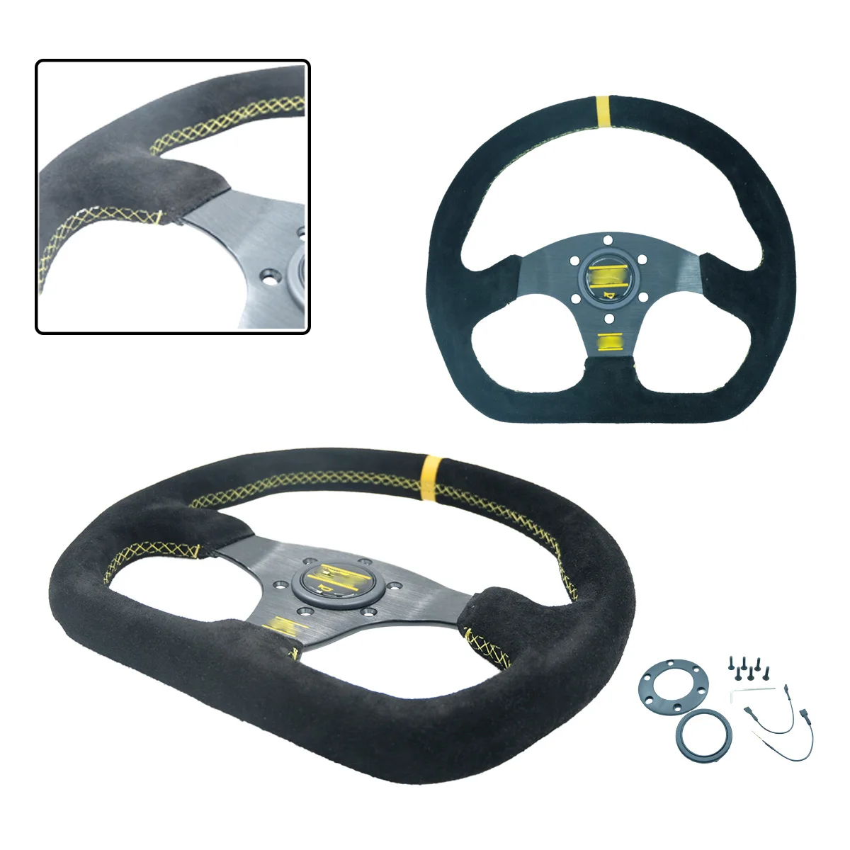 

13 Inch 320MM D-type Modified Racing Steering Wheel, Gaming And Competitive Steering Wheel