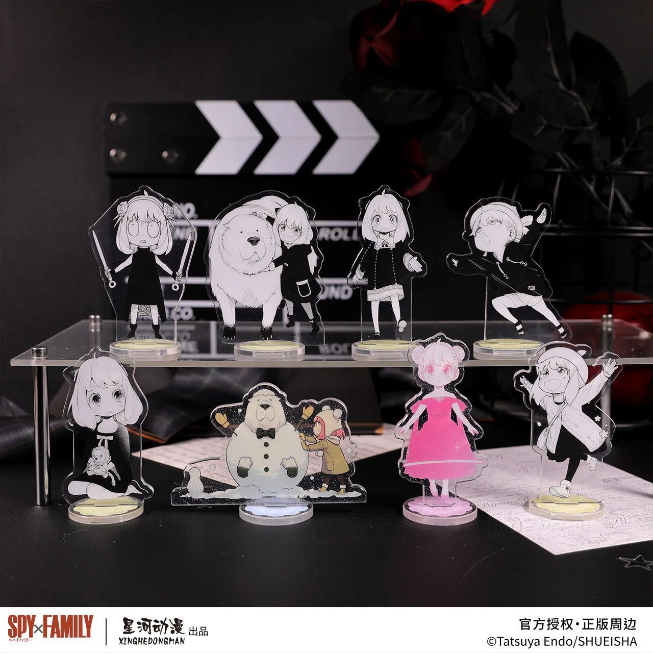 SPY×FAMILY Anya Forger China Official Authorization Single Character Series Mini Anime Acrylic Standee 8Pcs/Set