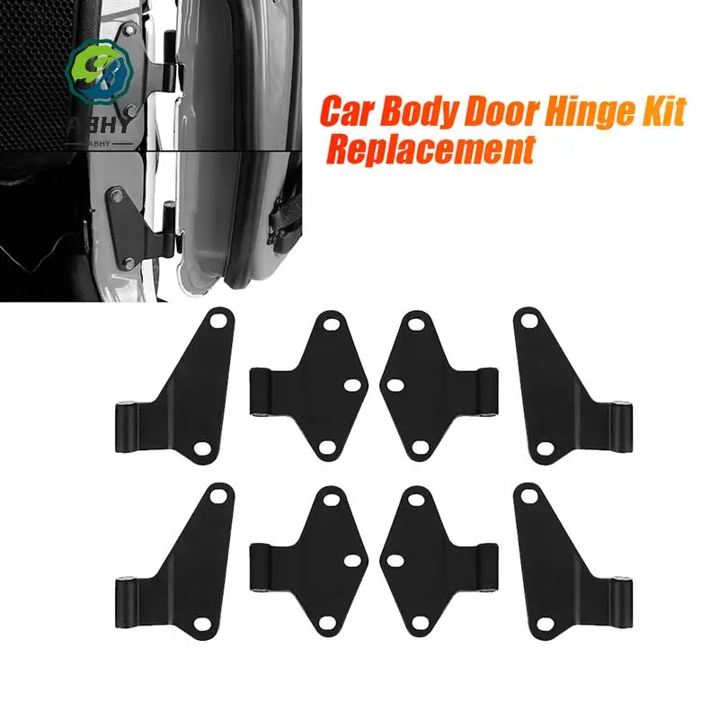 

ABHY-1Set/8 шт. комплект петель для кузова автомобиля, замена для JEEP Wrangler JK 4Door 2007-2018, передние и задние боковые петли, накладка