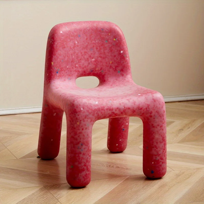 Hoogwaardige kunststof stoel in Scandinavische stijl - Compacte buitenbank met rugleuning, perfect voor terras- en tuindecoratie