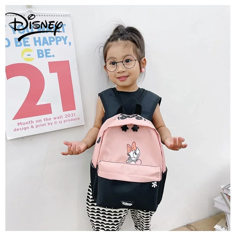 Sac à Dos d'École Disney Minnie Cartoon pour Enfant, Mini Cartable pour Fille et Maternelle