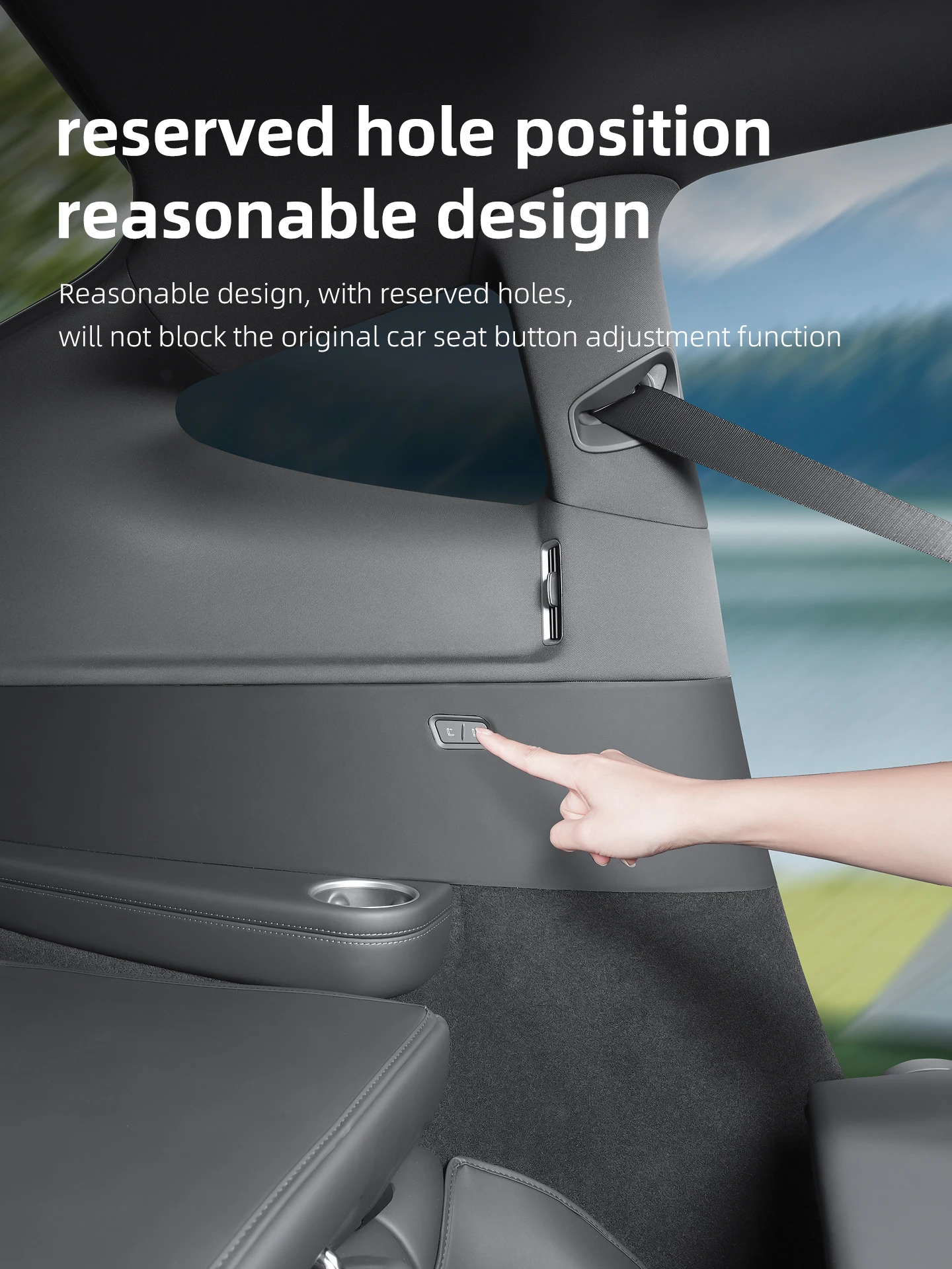 Für Tesla Model YL 6-Sitzer Schutzauflage für Seitenwand der dritten Sitzreihe, Rücksitz-Seitenschutzauflage, Anti-Schmutz-Matte – Detail 4